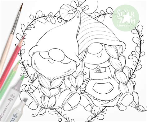 Valentine S Day Gnome Coloring Pages Latest News Update