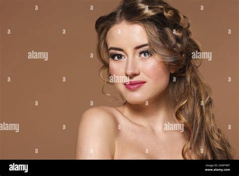 Blonde Beautiful Woman Looks Camera Hi Res Stock Photography And Images Alamy