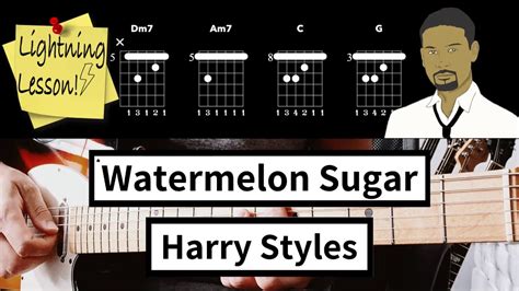 Watermelon Sugar Guitar Chords Harry Styles Youtube