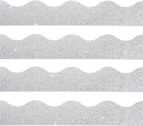 Amazon Feet Bulletin Board Border Glitter Shine Scalloped