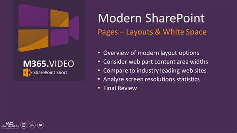 Modern SharePoint Pages - Layouts and Whitespace - Warner Digital ...