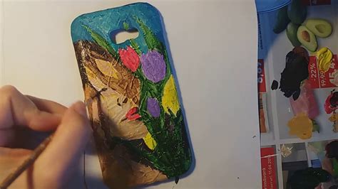 Diy Phone Case Design Acrylic Paint Phone Cover Pictura Pe Carcasa