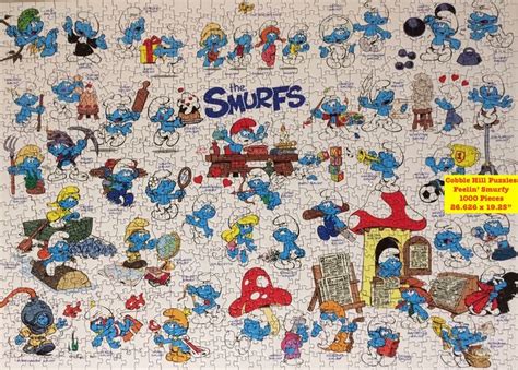 Fun Smurf Jigsaw Puzzle Pieces