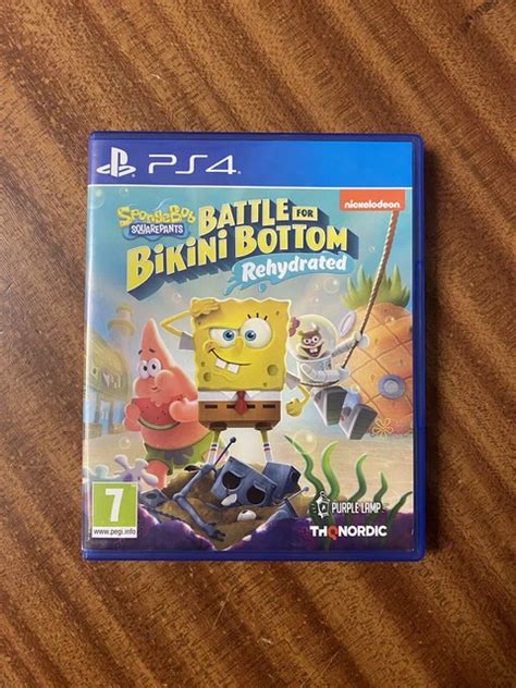 SPONGEBOB SQUAREPANTS BATTLE For Bikini Bottom Rehydrated PS4 PlayStation 4 Game 11 99