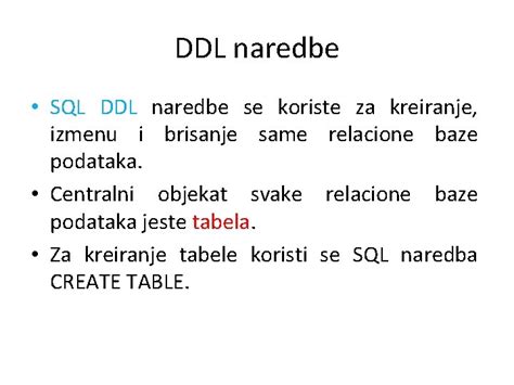 Sql Sql Structured Query Language Sql Predstavlja Programski