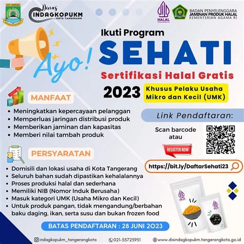 Sertifikasi Halal Gratis Kota Tangerang Atmago