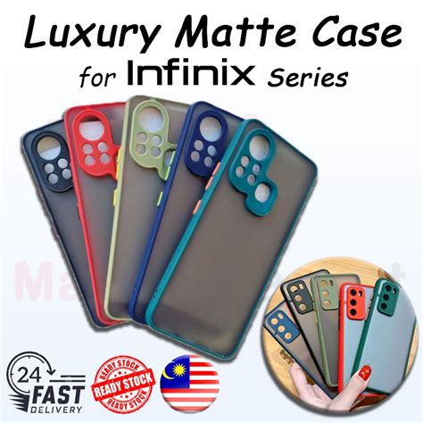 Luxury Matte Case Infinix GT Pro Note Hot I Hot Pro Smart Pro Shopee Malaysia
