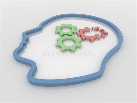 Broken Gears Icon Sign Symbol Isolated On White Background Stock Vector