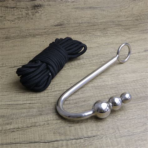 Anal Hook With Ropestainless Steel Predicament Bondage Butt Etsy