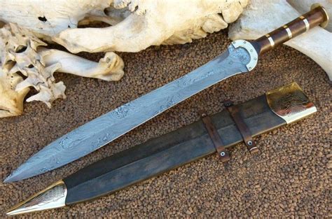 Celtic Sword With 23 Twist Damascus Blade Products 12