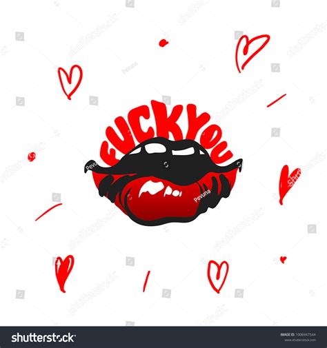 Sexy Lips Fuck You Vector Illustration Stock Vector Royalty Free 1006947544 Shutterstock