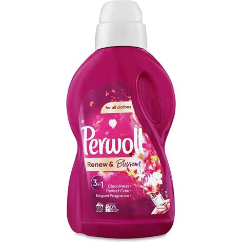 Жидкое средство для деликатной стирки Perwoll Renew & Blossom 900 мл ...