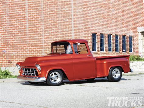 Chevrolet Pickup Stepside Pickup Hotrod Streetrod Hot Rod Street Red Usa