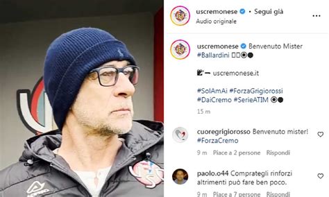 Cremonese Ufficiale Ballardini Il Nuovo Allenatore Mercato