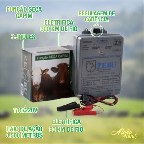 Aparelho De Choque Cerca Rural 80km 4 66 Joules Bivolt E 12v