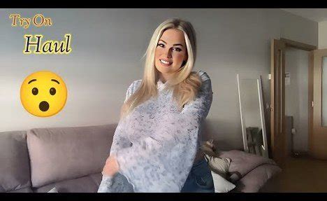 4K Transparent Lingerie Try On Haul See Everything See Through Transparent Haul Try On New