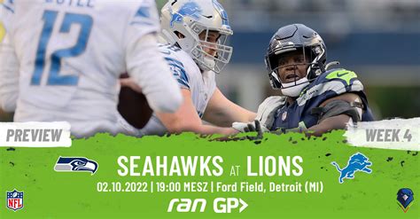 Preview Regular Season 22 Week 4 Seahawks Lions