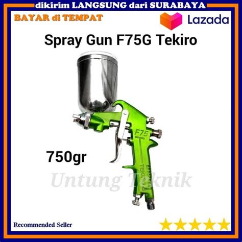 TEKIRO F75 G Premium Spray Gun Semprotan Cat Tabung Atas Lazada