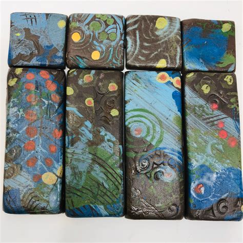 Art And Craft Tiles Handpainted Tiles Ceramic Tile Clay Tile Handmade