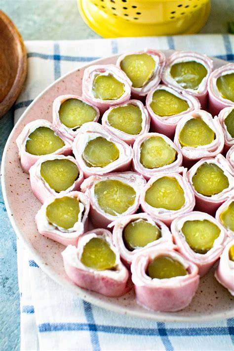 Ham Pickle Roll Ups Video Julies Eats And Treats