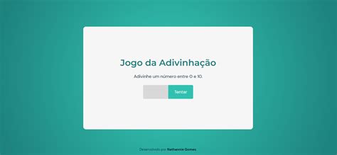 GitHub nathannieg jogo da adivinhacao O Jogo da Adivinhação é parte