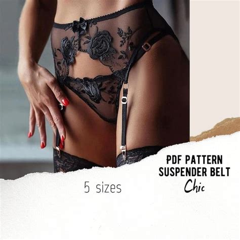 Suspender Belt Lingerie Etsy