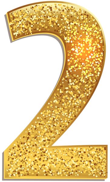 Gold Number Two Png Clip Art Image Png Download 57318000 Free Images And Photos Finder