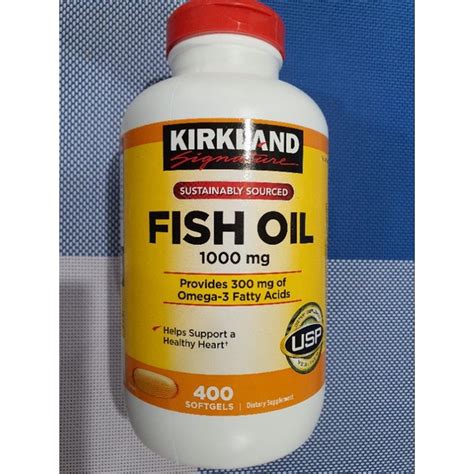 Kirkland Fish Oil Mg Softgels Shopee Philippines