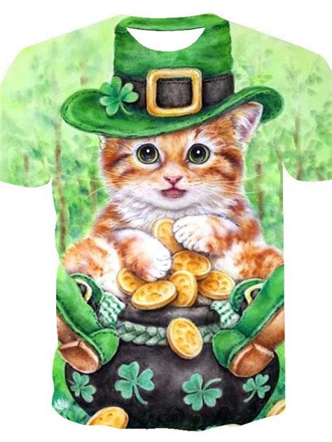 Inspirado por Día de San Patricio 2022 Trébol irlandesa T Shirt Animé