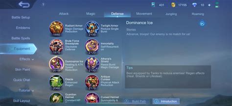 Penjelasan Lengkap Item Defense Mobile Legends