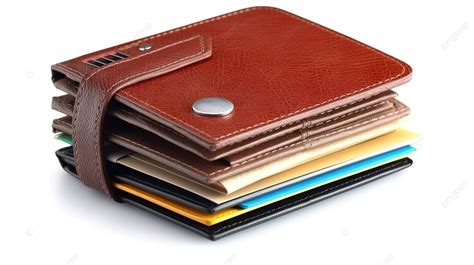 Isolated 3d Illustration Wallet Loaded With Cash And Credit Cards On A