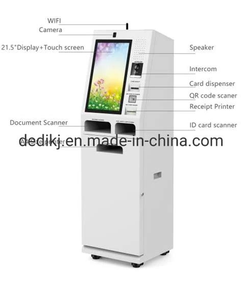 21 5inch Floor Standing Self Service Ordering Touch Screen Kiosk Bill