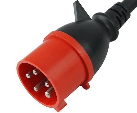 Conntek 300764 IEC 309 IP67 Watertight Power Cord With Ring Terminals