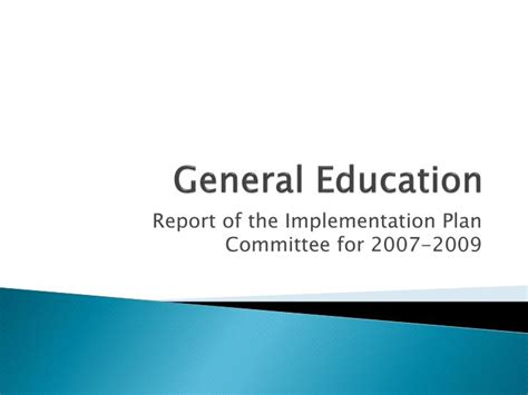Ppt General Education Powerpoint Presentation Free Download Id3994883