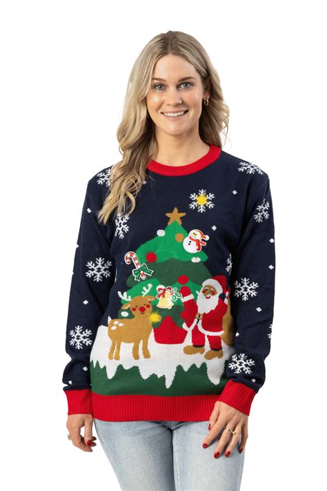 Womens Light Up Christmas Jumper Christmas Jumpers Au Christmas