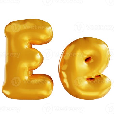 3d Illustration Balloon Alphabet E 10851273 Png