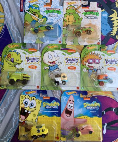 Hot Wheels Rugrats Spongebob Tmnt Chuckie Reptar Tommy Patrick