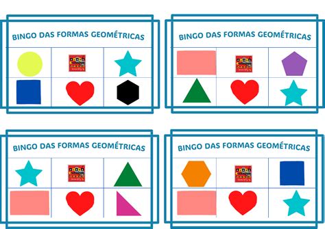Bingo Formas Geométricas Para Imprimir