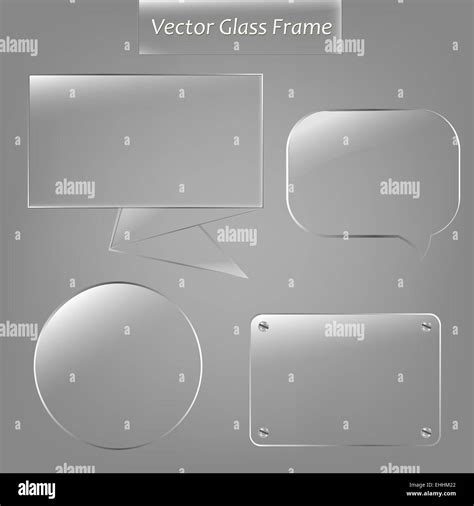 Glass Frame Set Stock Photo Alamy