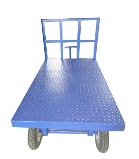 Mild Steel Ms Heavy Duty Platform Trolley For Industrial Load Capacity