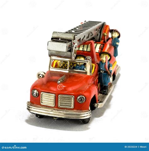 Vintage Fire Truck Toy Stock Photo Image Of Vintage Siren 2533224