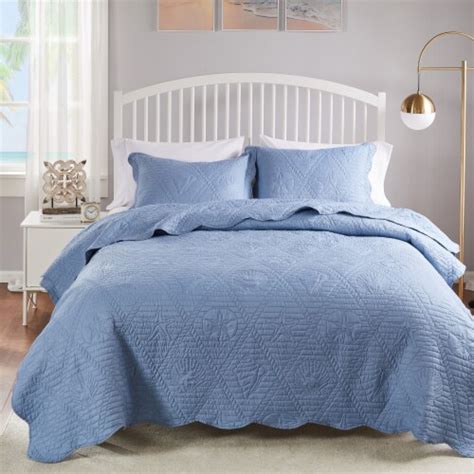 La Jolla Blue, Quilt Set 3-Piece King/Cal King, 1 - King Soopers