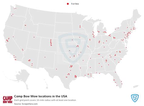 Number Of Camp Bow Wow Locations In The Usa In 2025 Scrapehero