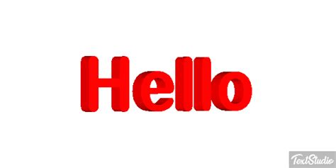 Hello Word Animated  Logo Designs