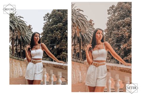 Peachy Babe Photoshop Actions Bright ACR Preset Orange FilterGrade