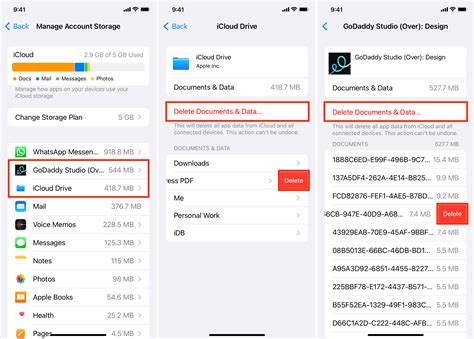 How to delete app documents and data from iCloud