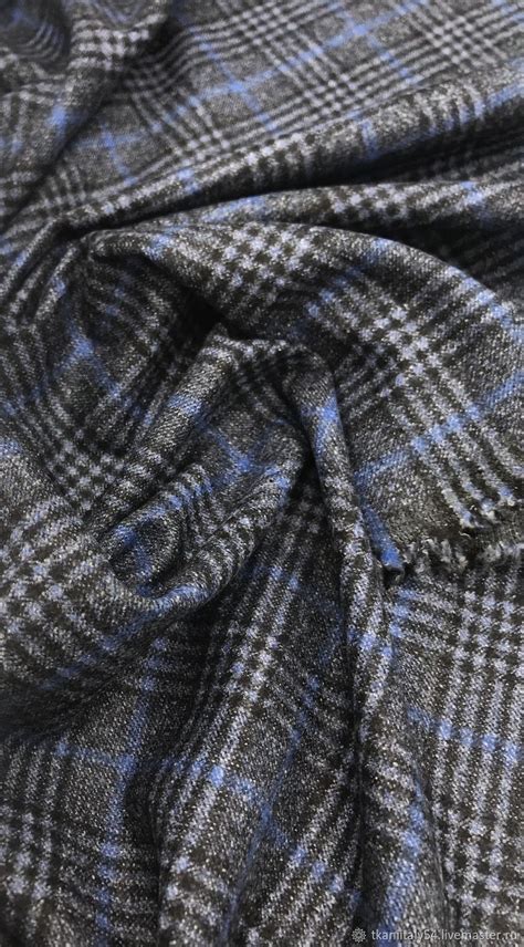 Костюмная ткань в клетку от известного бренда. Артикул: MS2102010 ...