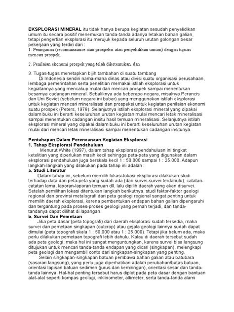 Eksplorasi Mineral Pdf