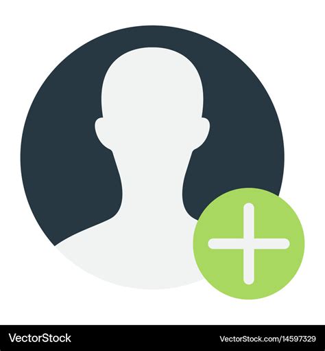 User Profile Flat Icon Account And Website Vector Image