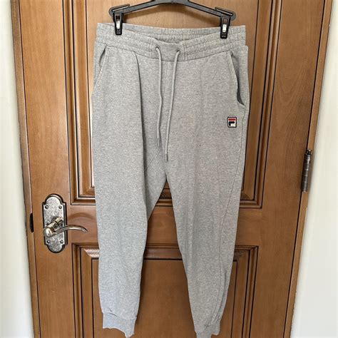 Bundle With Grey Fila Sweatpants And Black Sweatpants Depop